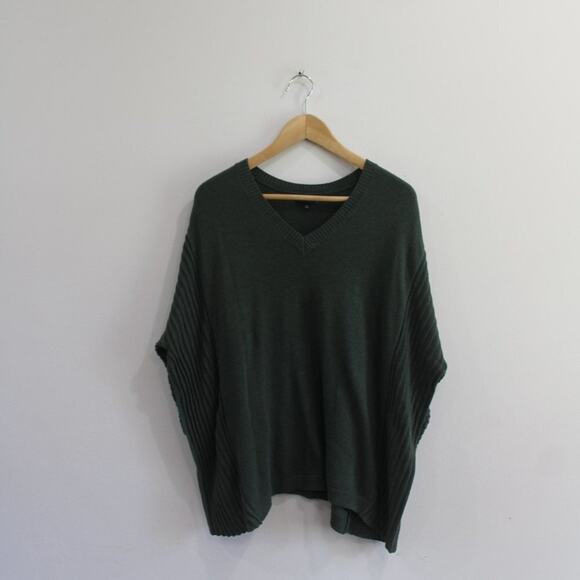 The Limited | Forest Green Batwing Sweater - Picture 1 of 11